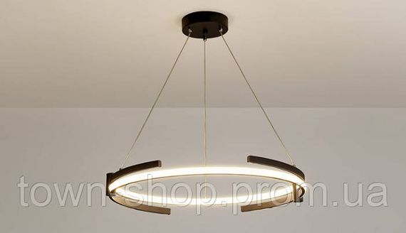 Люстра потолочная LED SGA18-600-bk-k Черный 40-200х65х65 см. | Зображення 1