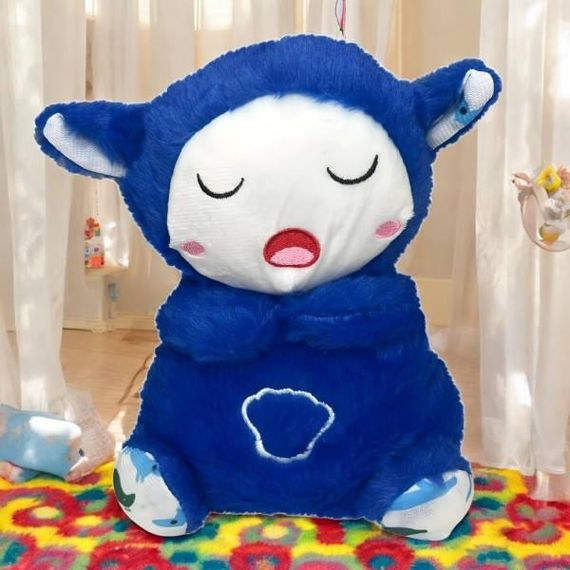 Іграшка м'яка дихаюча музична Звірятко Синій