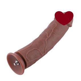 Силіконовий фалоімітатор для секс-машин Hismith 11″ Silicone Dildo, система KlicLok Sex Aura
