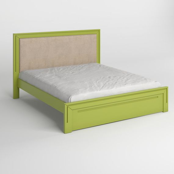 Двоспальне дерев&#039;яне ліжко Mebigrand Торонто Т4 Лайм (S3050G70Y)/Аляска 23 (бежевий) 140х190 см (MBG-8643) | Зображення 1