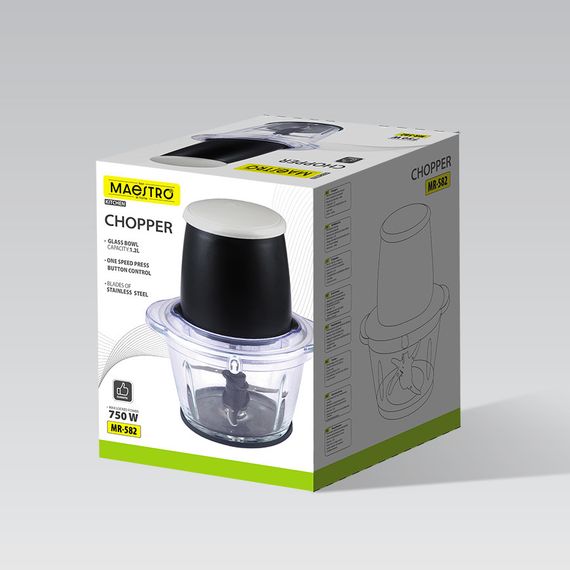 Кухонний подрібнювач-чопер Maestro MR-582 для нарізання подрібнення та змішування продуктів | Зображення 4