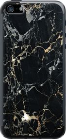 Чехол на iPhone 5s Черный мрамор "3846u-21-17620"