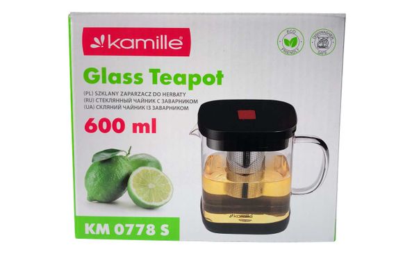 Чайник заварочный Kamille - 600мл с заварником (0778S) | Зображення 1