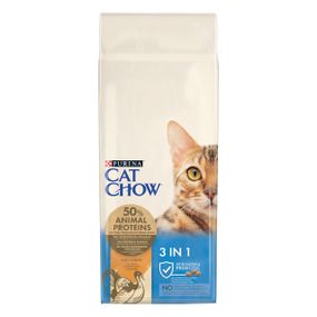 Сухой корм для котов с индейкой Cat Chow 3in1 15 кг