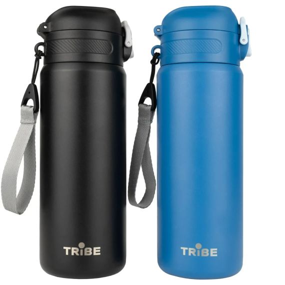 Термокухоль сталевий 600 мл Tribe Urban blue для гарячих і холодних напоїв стильний і зручний для офісу та активного відпочинку | Зображення 4