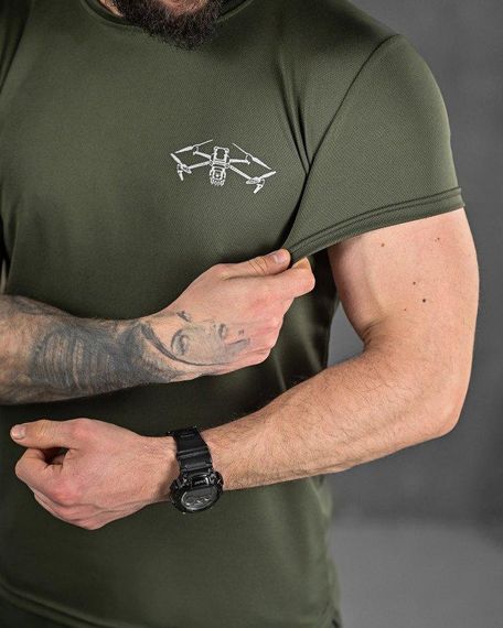 Тактична потоотводна футболка дрон oliva ДЛ6511 | Зображення 3