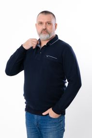 Кофта поло чоловіча Носи своє XL Темно-синій (p-16506-190863)