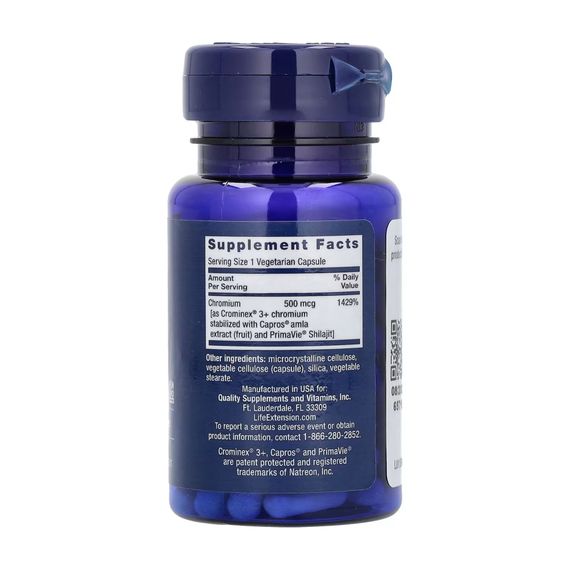 Optimized Chromium with Crominex® 3+ 500 mcg - 60 vcaps | Зображення 1