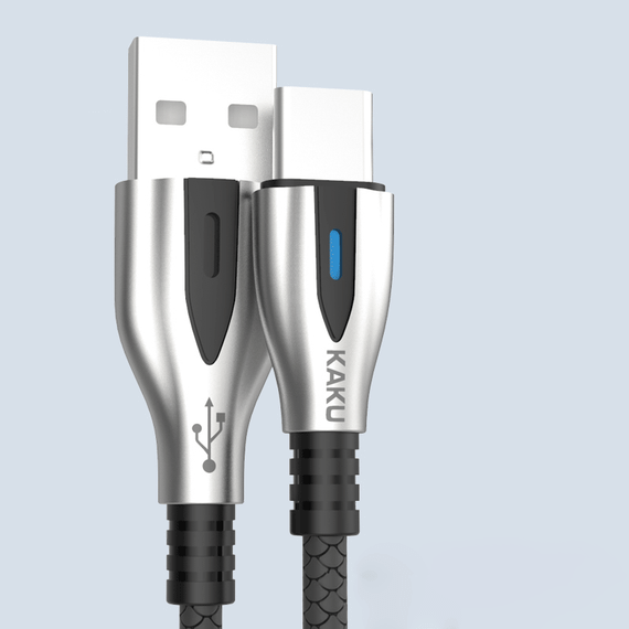 Кабель Kaku KSC-097 USB Type-C 1.2 m з індикатором - Black | Зображення 2