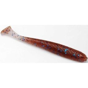 Силіконова приманка, Їстівний силікон Bait Breath U30 Fish Tail Shad 2,8" (8шт.) (145 Cinnamon/Black・Blue Flake)