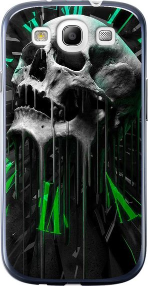 Чехол на Samsung Galaxy S3 i9300 Череп-часы "4100u-11-17620"