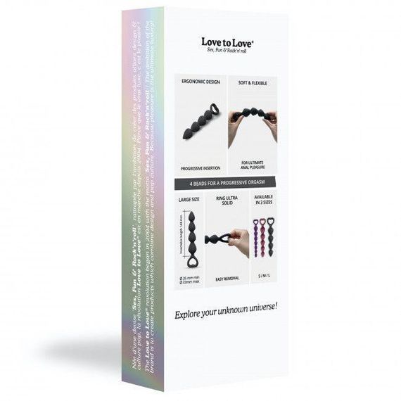 Анальний ланцюжок Love To Love BING BANG L - BLACK ONYX sexstyle | Зображення 6