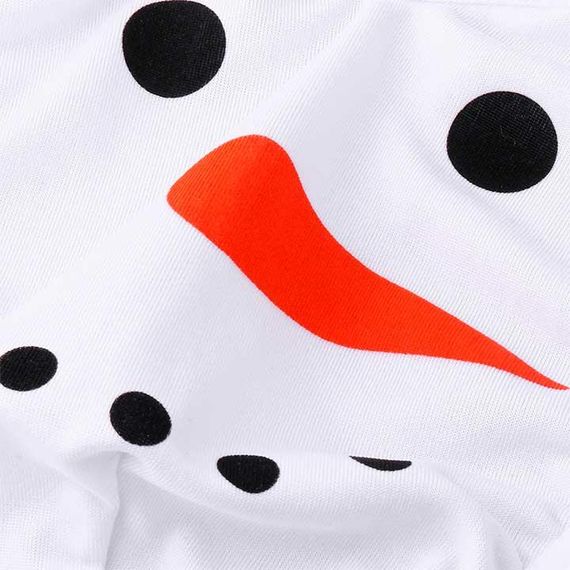 Чоловічий новорічний боді "Сніговичок" - Білий - M/2XL. | Зображення 4