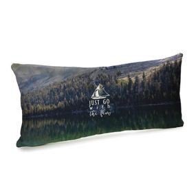 Подушка для дивану оксамитова Just go with the flow 50x24 см (52BP_ORG002)