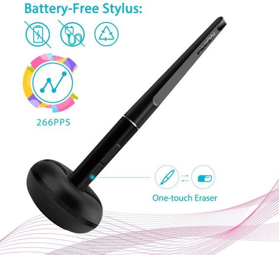 Графический планшет Huion WH1409 V2 Black (WH1409V2_HUION) | Зображення 8