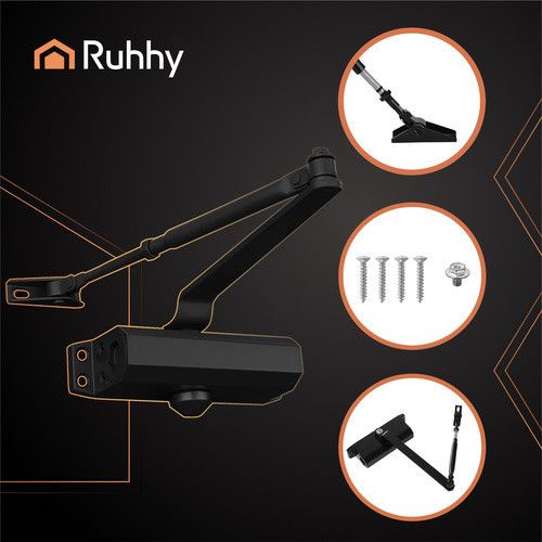 Доводчик дверний з важелем для дверей RUHHY 26782 | Зображення 3