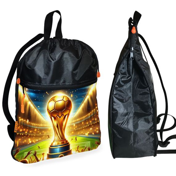 Рюкзак-мешок для школы с футбольный кубок детская сумка для обуви и спортивной одежды (01472)