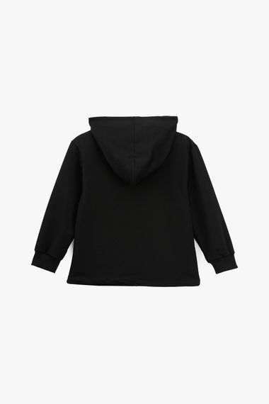 Костюм худі+штани для дівчинки Benini 241420 116 см Чорний shop (2000990947635) | Зображення 2