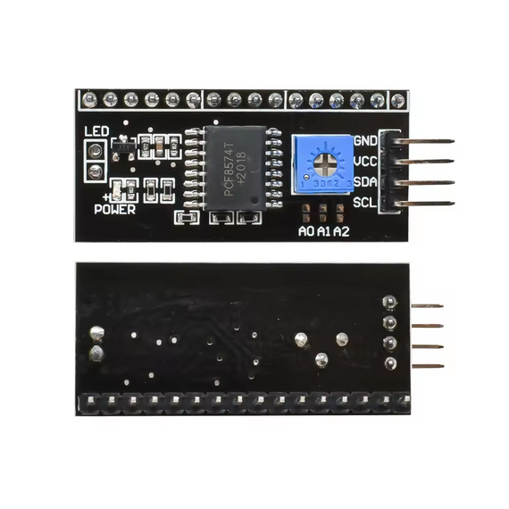 Модуль інтерфейс IIC I2C TWI SPI з графічним адаптером PCF8574T 1602 2004 | Зображення 2