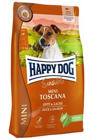 Сухий корм для собак з лососем та качкою Happy Dog Sensible Mini Toscana, 800 гр