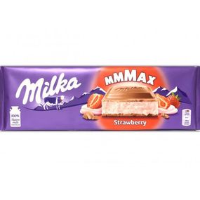 Шоколад молочний Milka Strawberry Fresa, 300 г