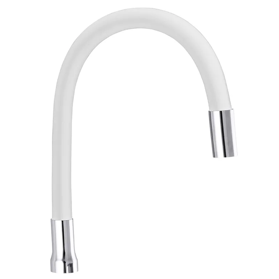 Излив для смесителя гибкий белый Champion (GU0016)