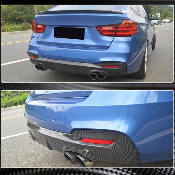 Дифузор заднього бампера V3 (для F34 M-Sport, Карбон) для BMW 3 серія F-30/31/34 2012-2019 рр | Зображення 2