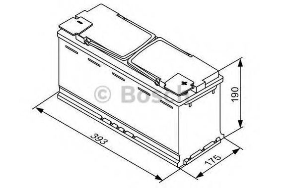 Акумулятор 105Ah-12v BOSCH AGM (S5A15) (394х175х190), R, EN 950 BOSCH 0092S5A150 на AUDI ALLROAD универсал (4BH, C5)