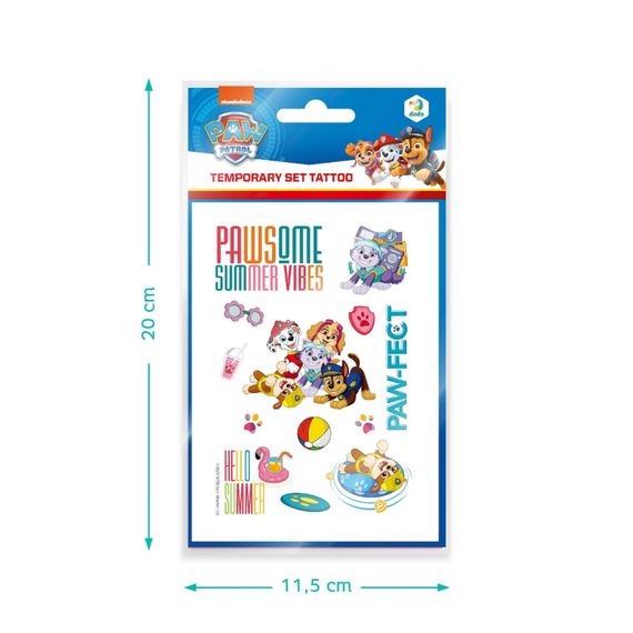 Набір дитячих тимчасових татуювань "Paw Patrol" 200436, 4 листи | Зображення 3