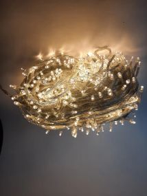 УЦЕНКА! Гирлянда светодиодная 800 LED шампань прозрачный провод (Плохая упаковка 3006)