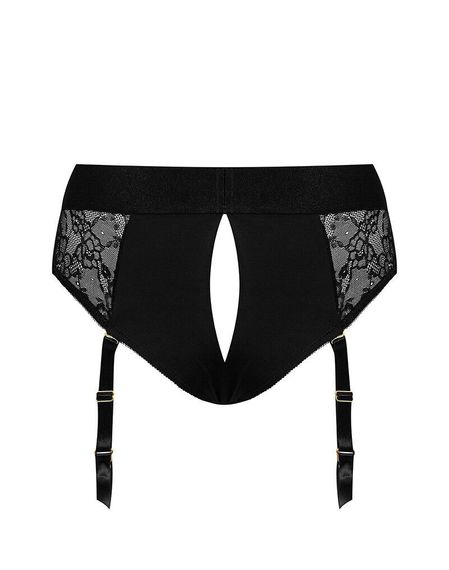 Мереживні труси для страпону з підв'язками для панчох Strap-On-Me DIVA HARNESS - XL | Зображення 3