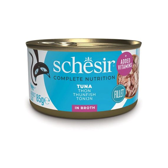 Schesir Tuna вологий корм для котів з тунцем у бульйоні, 85 гр