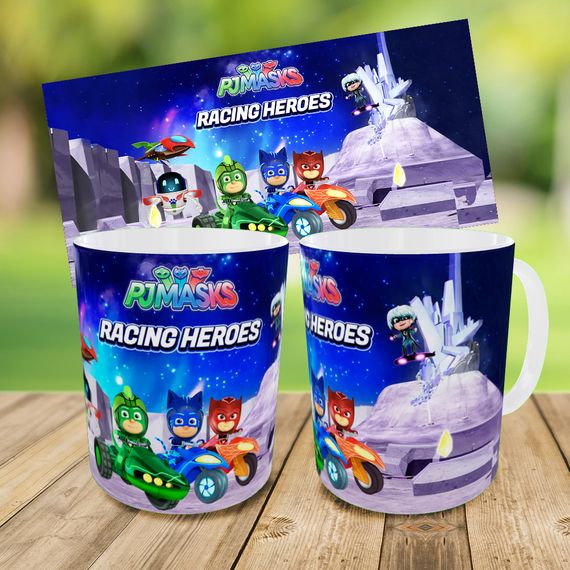 Набір: дитяча сумка-бананка+кружка Герої в масках 32х15см, бананка для хлопчика через плече на подарунок (00902) | Зображення 2