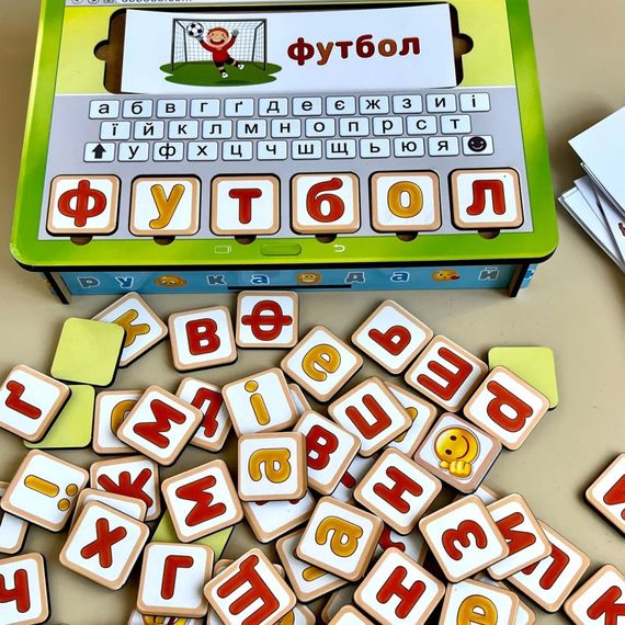 Планшет для хлопчиків "Збери слово за картинкою" Ubumblebees (ПСД198-УКР) PSD198-UKR українською мовою | Зображення 5