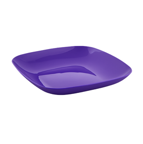 Тарілка 19*19*2,8см пластик темно-бузковий Алеана
