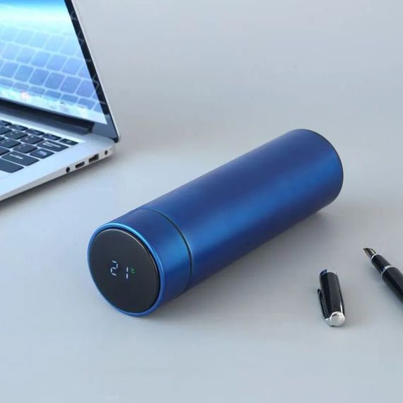 Термос UNIQUE UN-1006 500мл з датчиком температури, Термос з дисплеєм. Колір: синій | Зображення 4