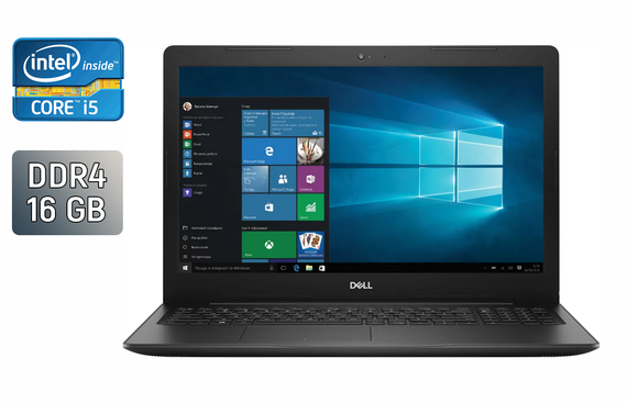Ноутбук Б-класс Dell Vostro 3583 / 15.6" (1920x1080) IPS / Intel Core i5-8265U (4 (8) ядра по 1.6 - 3.9 GHz) / 16 GB DDR4 / 128 GB SSD + 320 GB HDD / Intel UHD Graphics 620 / WebCam б/у