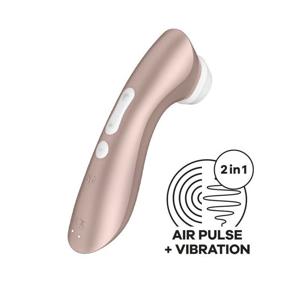 Вакуумный клиторальный стимулятор Satisfyer Pro 2+ Vibration с вибрацией | Зображення 3