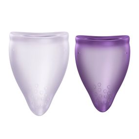 Набір менструальних чаш Fun Factory FUN CUP EXPLORE KIT, 2 шт, Multicolored Turquoise, об’єми 20 та 30 мл, Фіолетовий