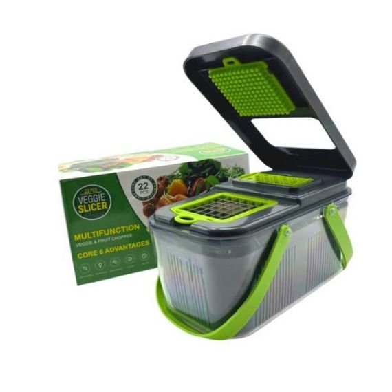 Овочерізка багатофункціональна з контейнером 22в1 Veggie slicer