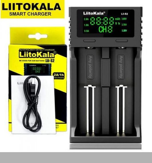 Зарядний пристрій для двох акумуляторів 21700/26650 LiitoKala Lii-C2 (46666-LiitoKala Lii-C2_203)