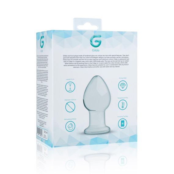 Скляна анальна пробка Gildo Glass Buttplug No. 26 Sex Aura | Зображення 4