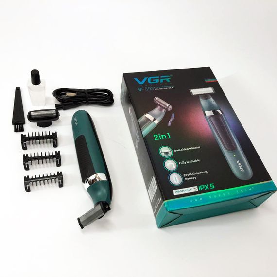 Електробритва з бритвеною насадкою VGR V-393, Багатофункціональний тример для стрижки волосся LA-669 і бороди | Зображення 7