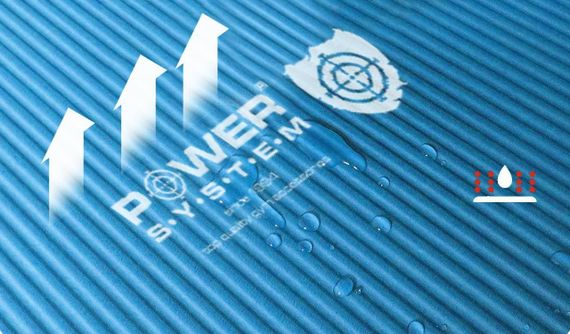 Килимок для йоги та фітнесу Power System PS-4017 NBR Fitness Yoga Mat Plus Blue (180х61х1) | Зображення 6