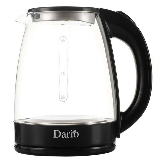 Электрочайник для чая и воды Dario, Красивый стеклянный чайник, Чайник стеклянный электрический VY-25 | Зображення 1