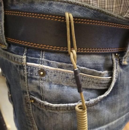 Шнур тренчик страхувальний кручений Петля-Карабін паракорд олива 982 ms | Зображення 2