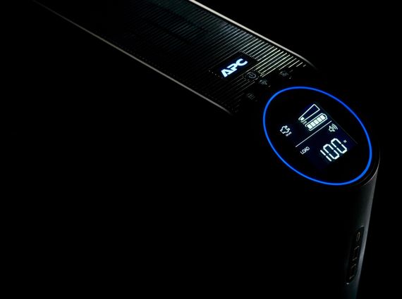 Джерело безперебійного живлення APC Back-UPS Pro 2200VA /1320W, LCD, USB, RGB Lights, 4xSchuko + 2xC13 (BGM2200B-GR) | Зображення 2