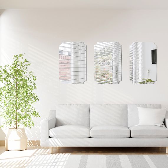 Дзеркальна наліпка (акрил) 3D 27*42cm*2mm Silver (S) SW-00001520 | Зображення 5