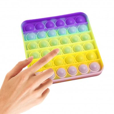 Игровой набор Sibelly антистресс Pop It Square Glow in Dark (SB-PPIT-SQL-GD) - Топ Продаж! | Зображення 3