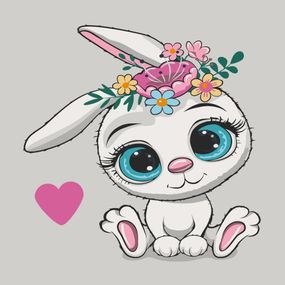 Картина по номерам "Милый кролик" Art Craft 15092-AC 30х30 см